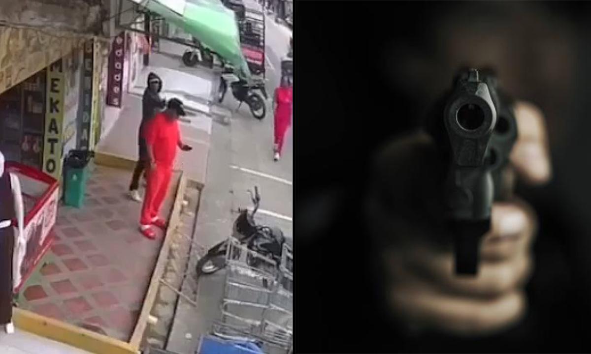 Se salvó de ser asesinado milagrosamente y ni cuenta se dio: al sicario le falló la pistola dos veces (VIDEO)