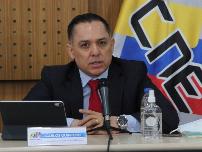 Carlos Quintero, el nuevo rector principal del CNE que está sancionado por EEUU (PERFIL)