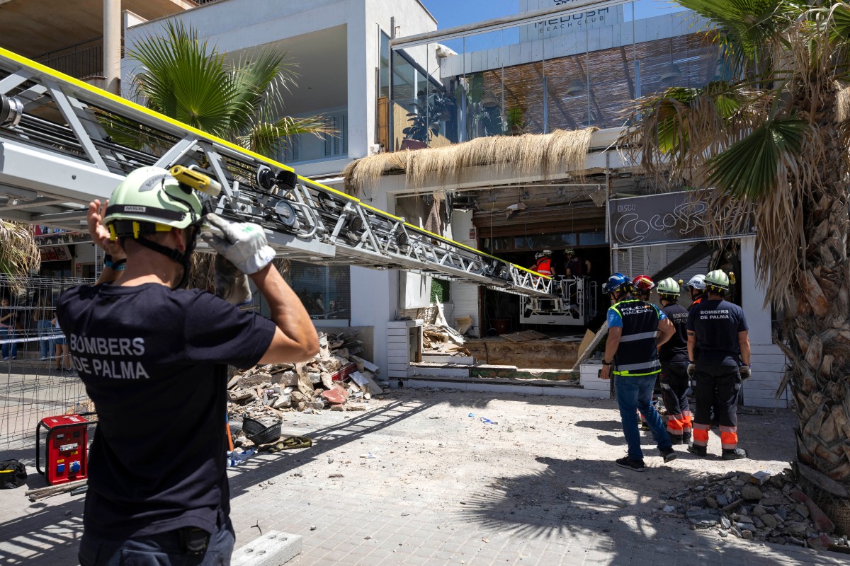 La terraza del bar que se derrumbó en Mallorca carecía de licencia