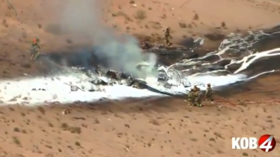 FOTO: Aeronave militar se estrelló en Albuquerque, Nuevo México 