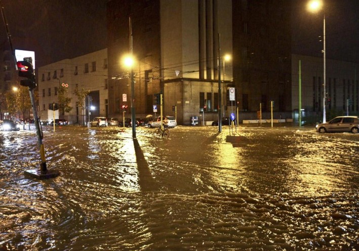 El mal tiempo azota el norte de Italia y causa graves inundaciones en Milán