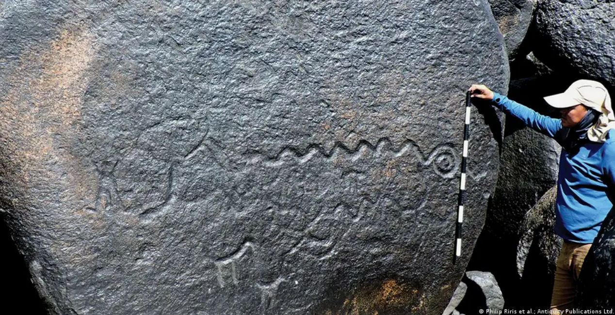 Una anaconda de 42 metros hallada en el Orinoco podría ser el grabado rupestre más grande del mundo