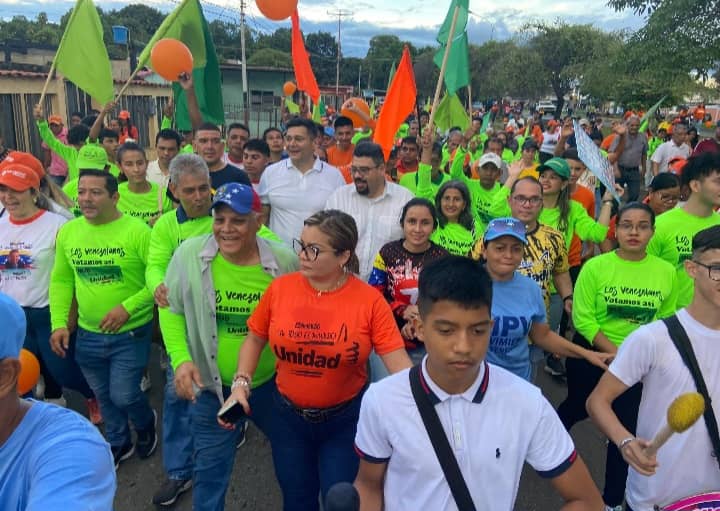 Plataforma Unitaria de Barinas salió en conjunto a promover el voto por Edmundo González