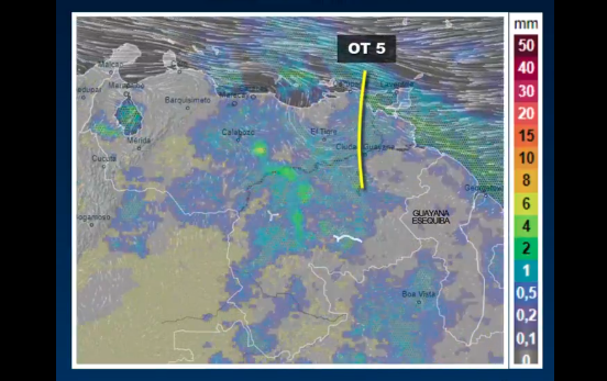 Inameh prevé un día lluvioso en Venezuela este #9Jun