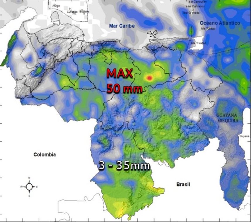 Inameh prevé cielo nublado en gran parte del país este #2Jun