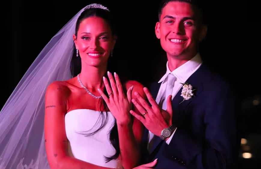 Se casaron Oriana Sabatini y Paulo Dybala: las primeras imágenes oficiales de la boda