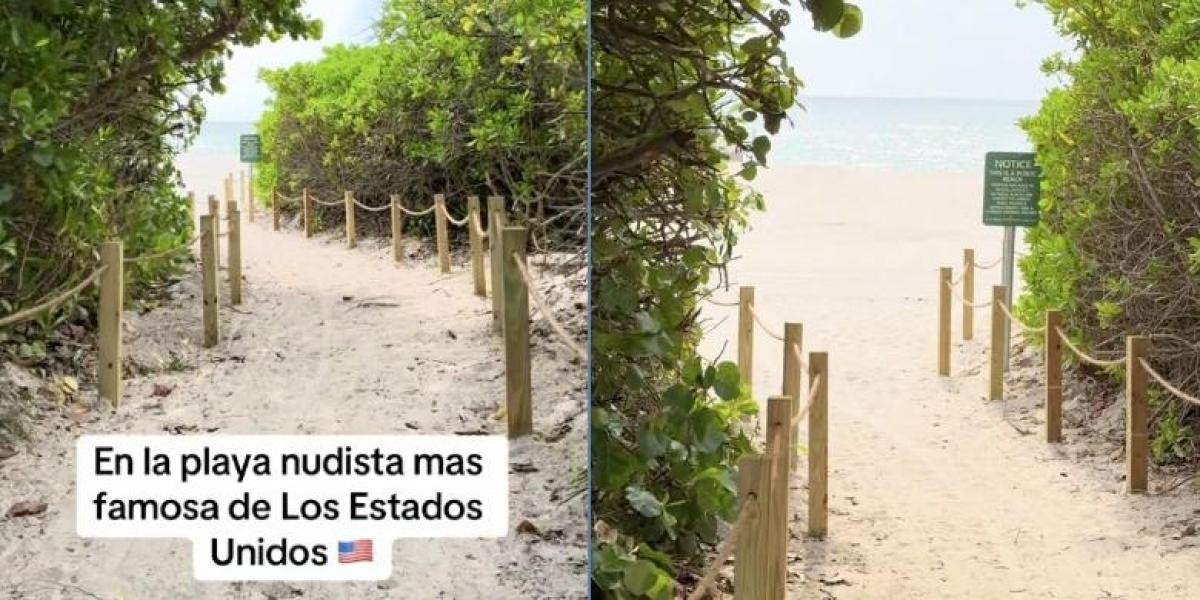 VIDEO: Así es la playa nudista de Miami definida como la “más viral de EEUU”