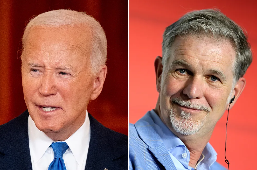 Cofundador de Netflix pidió la renuncia de Biden como candidato a la Casa Blanca