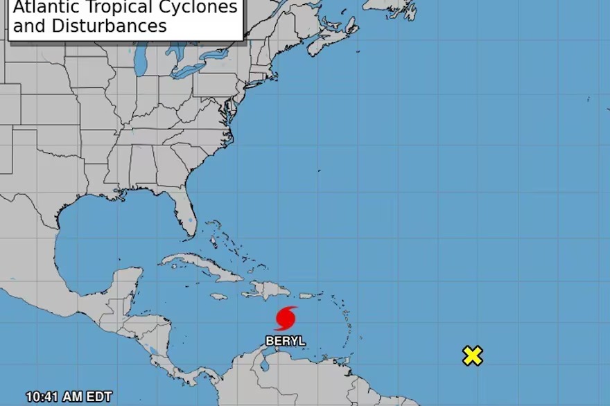 ¿El huracán Beryl podría tocar tierra en el sur de Florida? Los detalles de la trayectoria del ciclón